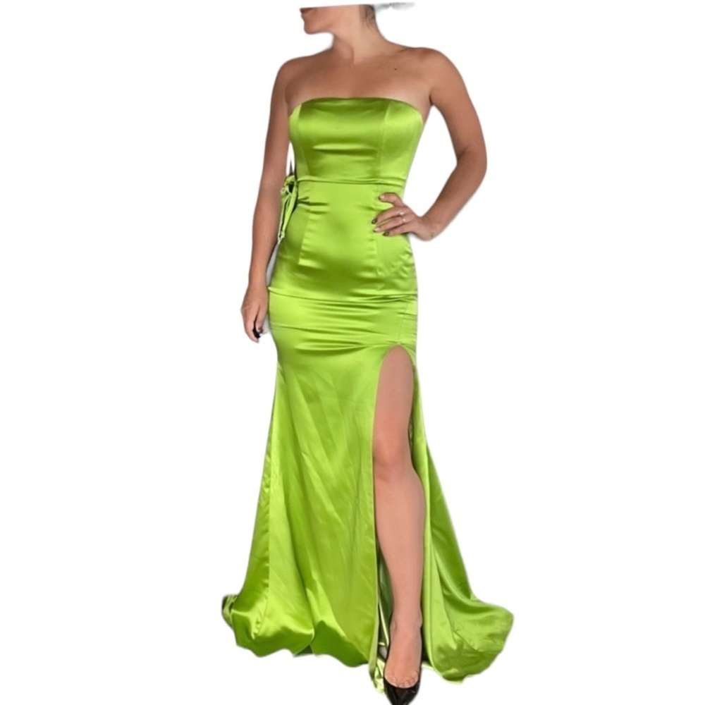 Jovani Strapless Dress Green